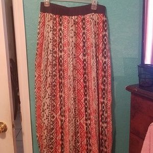 Long tribal skirt